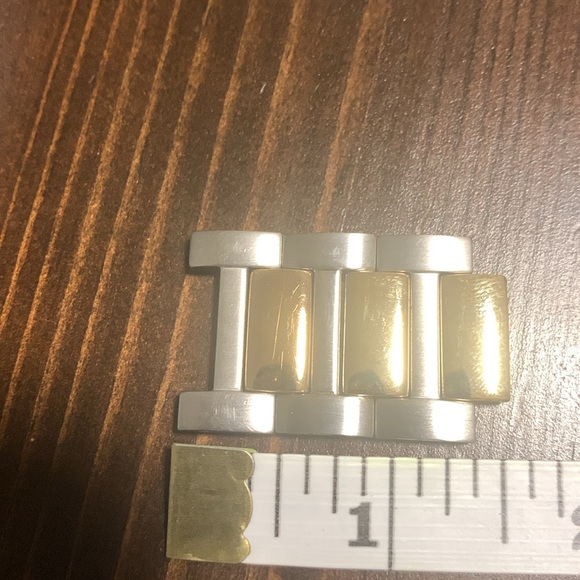 MICHAEL KORS Oversized Boyfriend Runway two tone watch UNISEX MK8283 - Picture 5 of 14